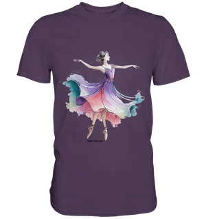 Schwebende Anmut – Tänzerin im Aquarellstil - Premium Shirt Bright Lights Arts