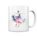 Schwebende Anmut – Tänzerin im Aquarellstil - Tasse glossy Bright Lights Arts