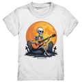 Skeleton Serenade - Kids Premium Shirt Bright Lights Arts