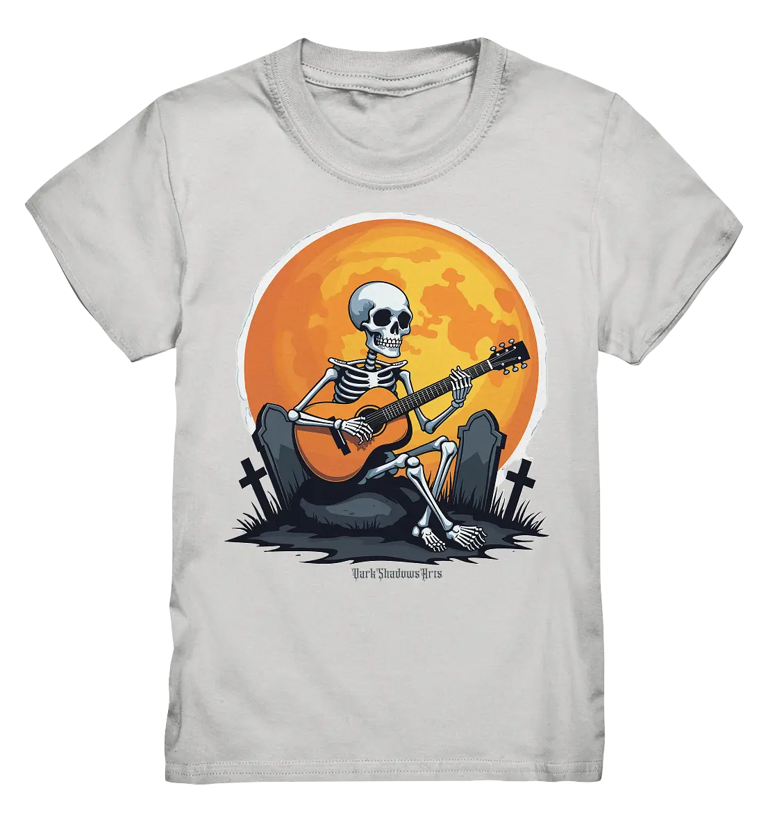 Skeleton Serenade - Kids Premium Shirt Bright Lights Arts