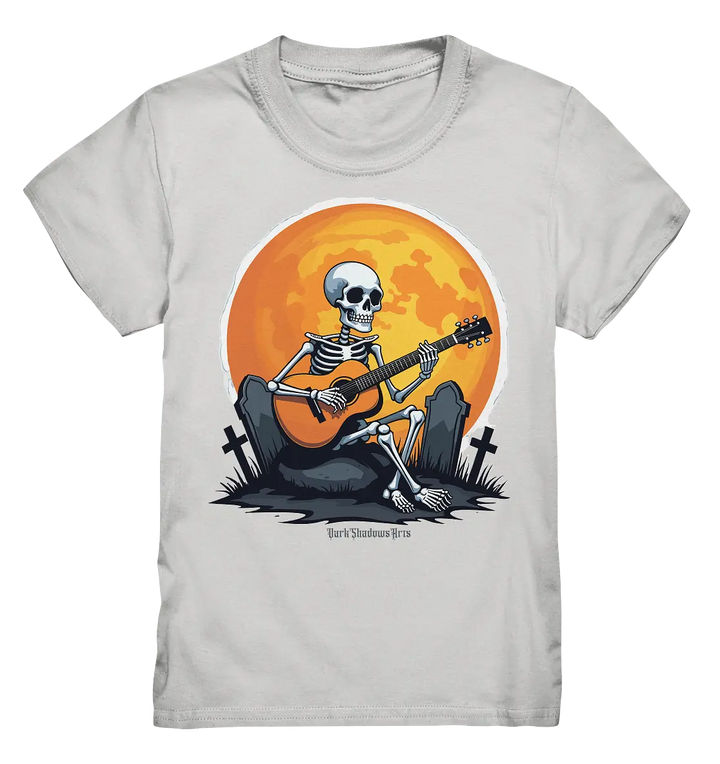 Skeleton Serenade - Kids Premium Shirt Bright Lights Arts