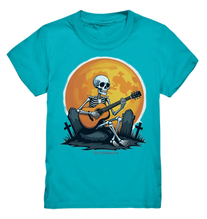 Skeleton Serenade - Kids Premium Shirt Bright Lights Arts