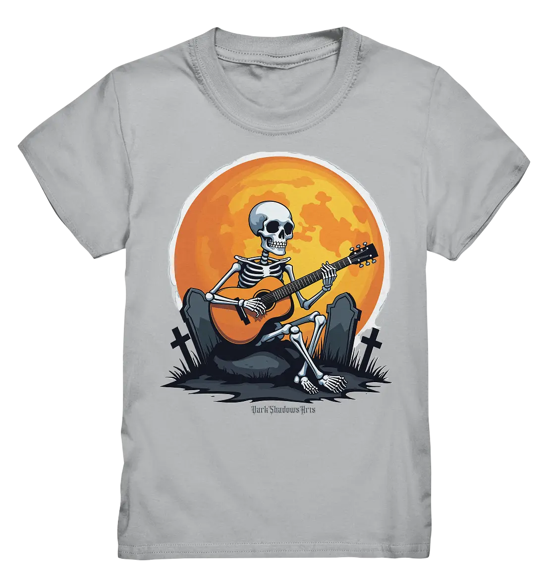 Skeleton Serenade - Kids Premium Shirt Bright Lights Arts