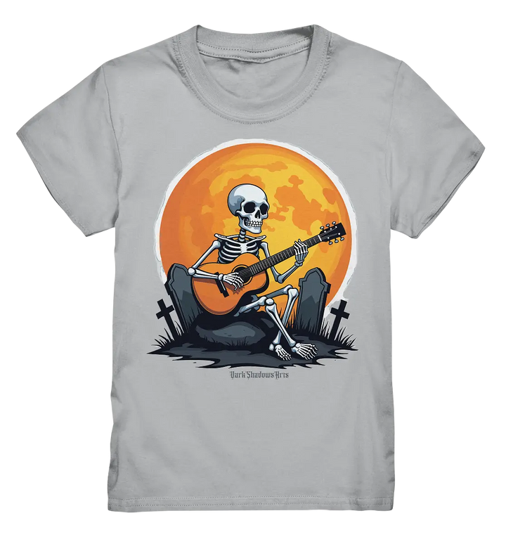Skeleton Serenade - Kids Premium Shirt Bright Lights Arts
