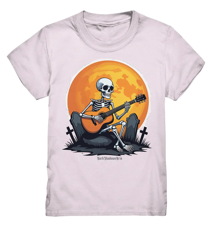 Skeleton Serenade - Kids Premium Shirt Bright Lights Arts