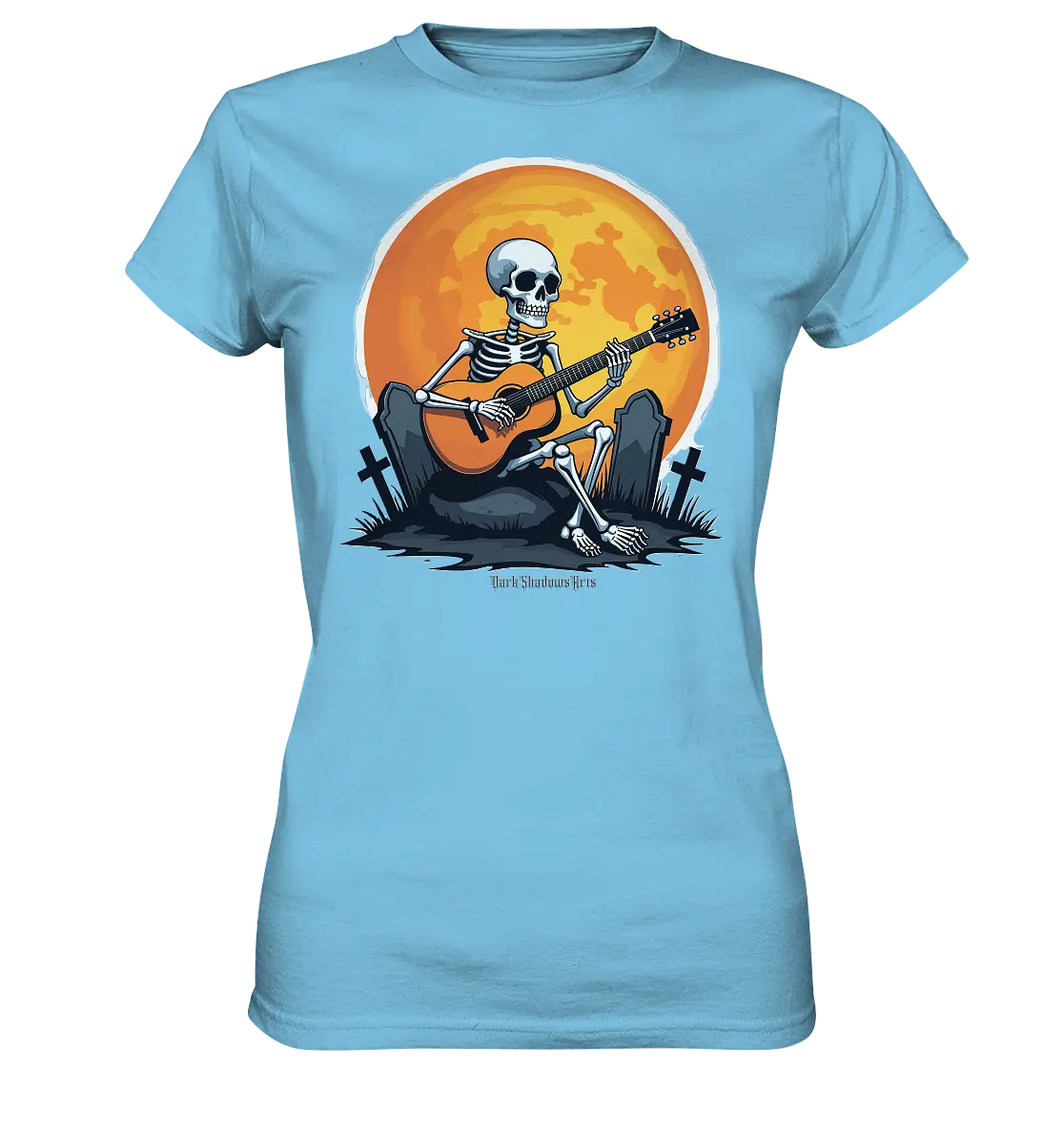 Skeleton Serenade - Ladies Premium Shirt Bright Lights Arts