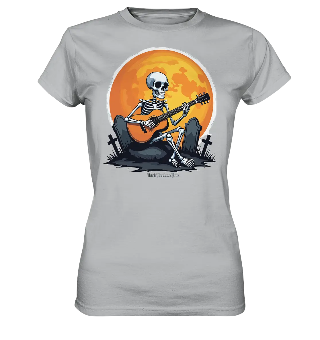 Skeleton Serenade - Ladies Premium Shirt Bright Lights Arts