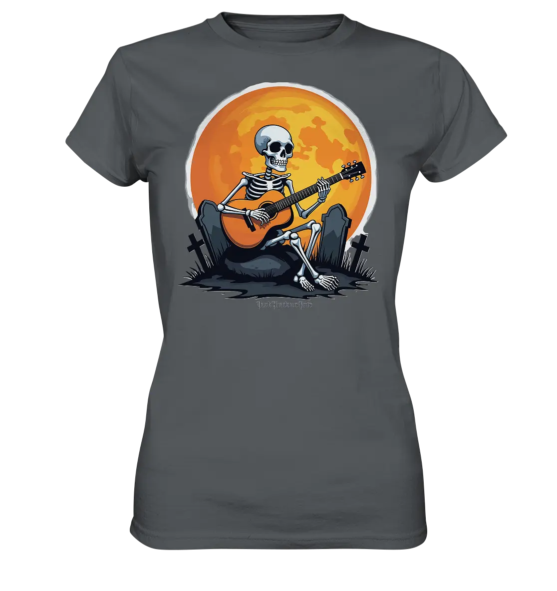 Skeleton Serenade - Ladies Premium Shirt Bright Lights Arts