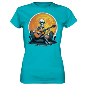 Skeleton Serenade - Ladies Premium Shirt Bright Lights Arts