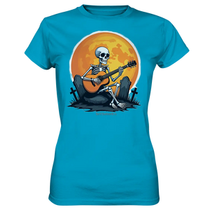 Skeleton Serenade - Ladies Premium Shirt Bright Lights Arts
