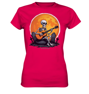 Skeleton Serenade - Ladies Premium Shirt Bright Lights Arts