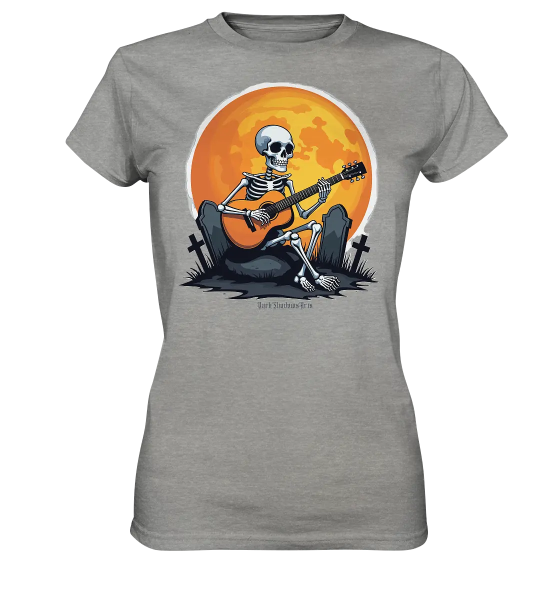 Skeleton Serenade - Ladies Premium Shirt Bright Lights Arts