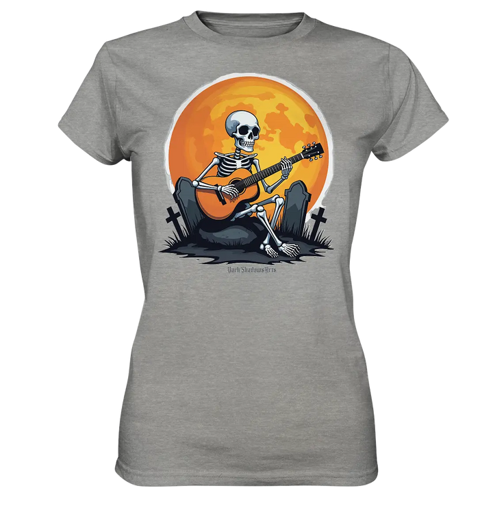 Skeleton Serenade - Ladies Premium Shirt Bright Lights Arts
