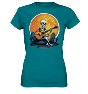 Skeleton Serenade - Ladies Premium Shirt Bright Lights Arts