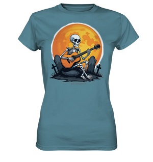Skeleton Serenade - Ladies Premium Shirt Bright Lights Arts