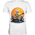 Skeleton Serenade - Premium Shirt Bright Lights Arts