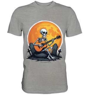 Skeleton Serenade - Premium Shirt Bright Lights Arts