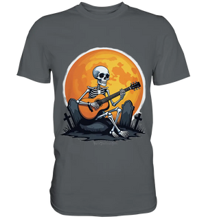 Skeleton Serenade - Premium Shirt Bright Lights Arts