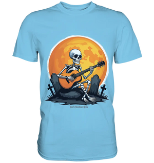 Skeleton Serenade - Premium Shirt Bright Lights Arts