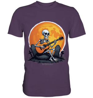 Skeleton Serenade - Premium Shirt Bright Lights Arts