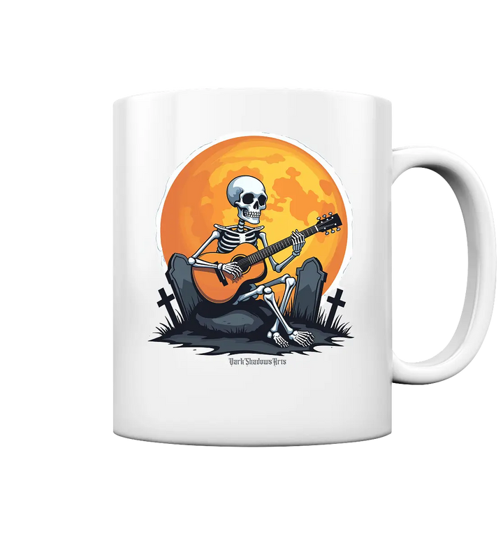 Skeleton Serenade - Tasse glossy Bright Lights Arts