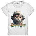 Space Cat Mission - Kids Premium Shirt Bright Lights Arts