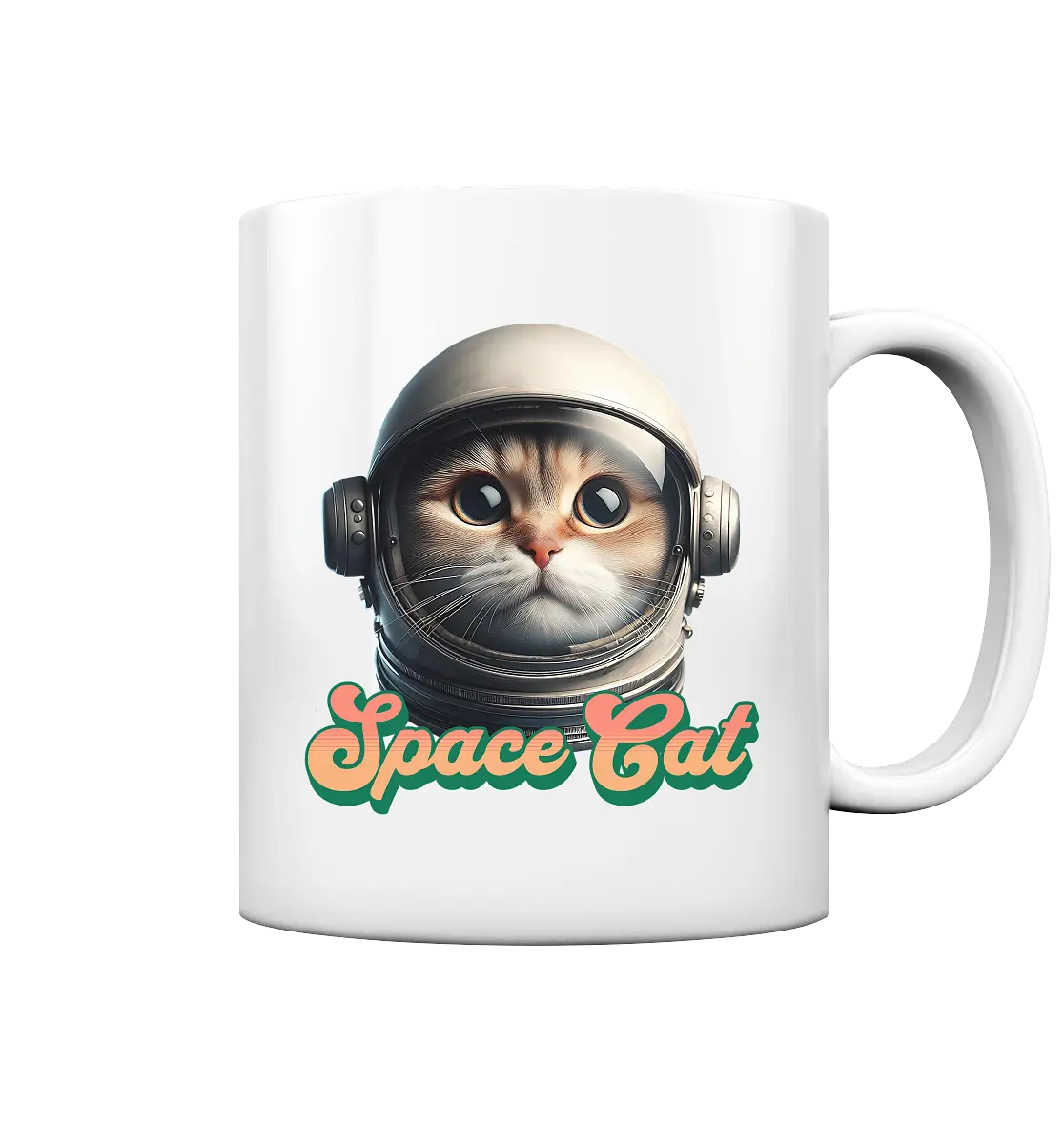 Space Cat Mission - Tasse glossy Bright Lights Arts