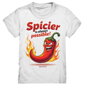 Spicier Is Always Possible – Cartoon Chili - Kids Premium Shirt Bright Lights Arts
