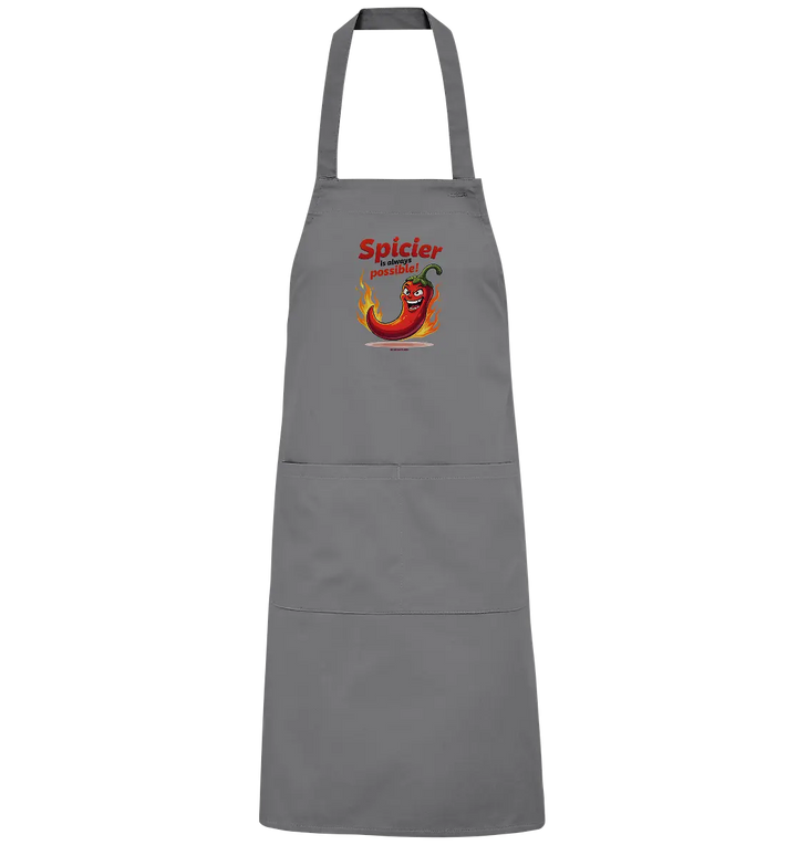 Spicier Is Always Possible – Cartoon Chili - Organic Grillschürze Bright Lights Arts