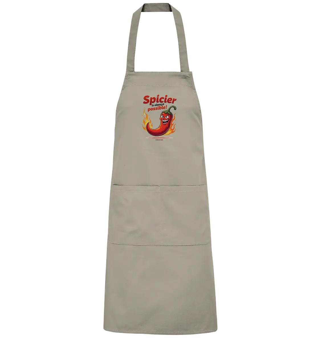 Spicier Is Always Possible – Cartoon Chili - Organic Grillschürze Bright Lights Arts