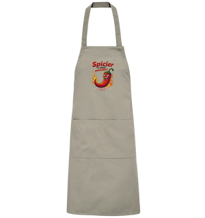 Spicier Is Always Possible – Cartoon Chili - Organic Grillschürze Bright Lights Arts