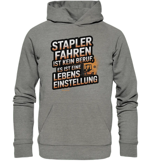 Stapler fahren – Mehr als ein Beruf, eine Lebenseinstellung! - Organic Hoodie - Bright Lights Arts