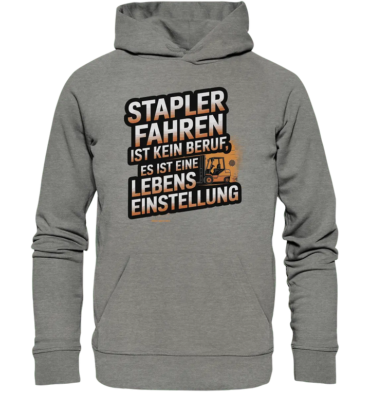 Stapler fahren – Mehr als ein Beruf, eine Lebenseinstellung! - Organic Hoodie - Bright Lights Arts