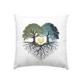 Starke Verbindung: Verwurzelte Liebe und Einheit - Kissen 40x40cm Bright Lights Arts
