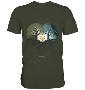 Starke Verbindung: Verwurzelte Liebe und Einheit - Premium Shirt Bright Lights Arts