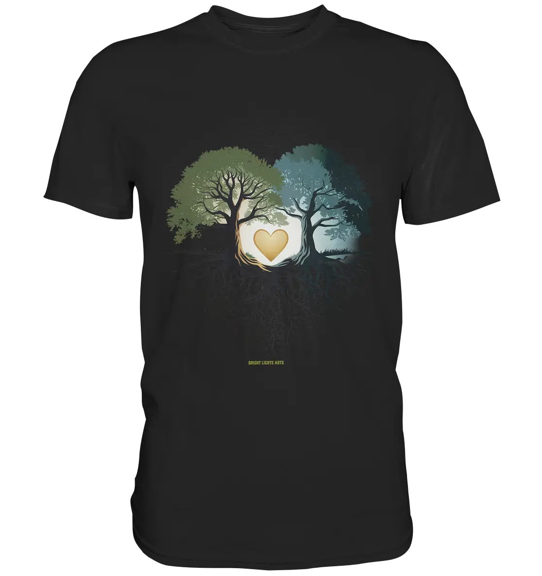 Starke Verbindung: Verwurzelte Liebe und Einheit - Premium Shirt Bright Lights Arts