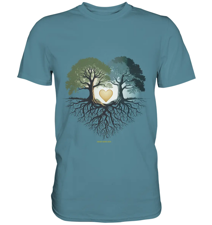 Starke Verbindung: Verwurzelte Liebe und Einheit - Premium Shirt Bright Lights Arts
