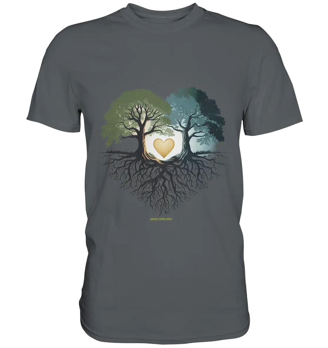 Starke Verbindung: Verwurzelte Liebe und Einheit - Premium Shirt Bright Lights Arts