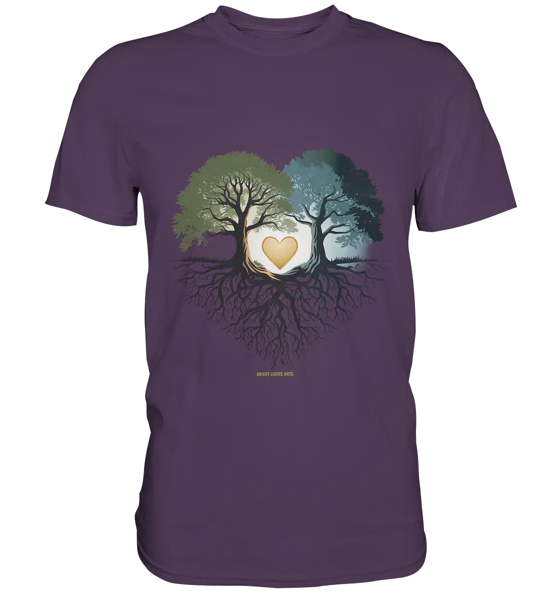 Starke Verbindung: Verwurzelte Liebe und Einheit - Premium Shirt Bright Lights Arts