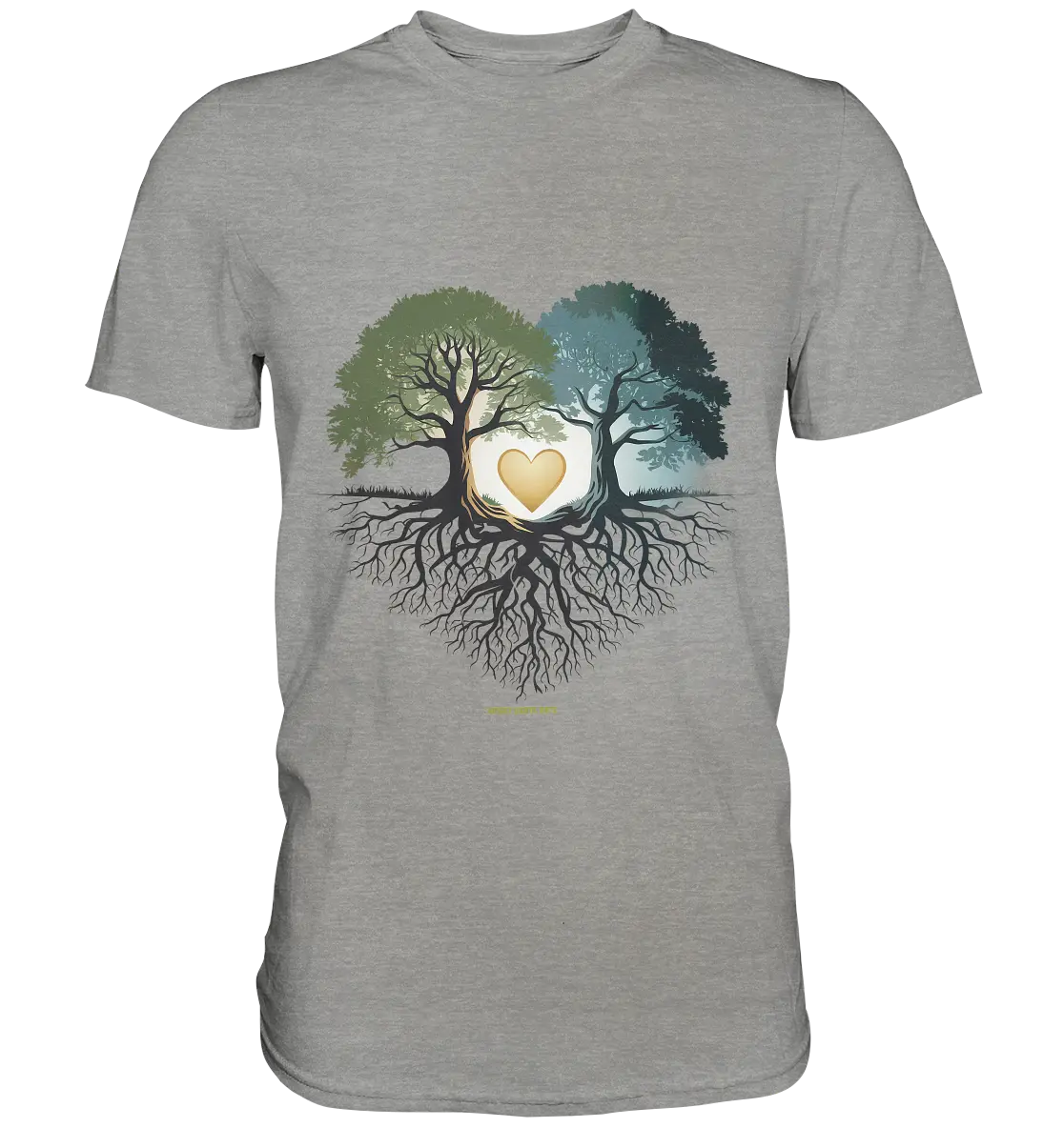 Starke Verbindung: Verwurzelte Liebe und Einheit - Premium Shirt Bright Lights Arts