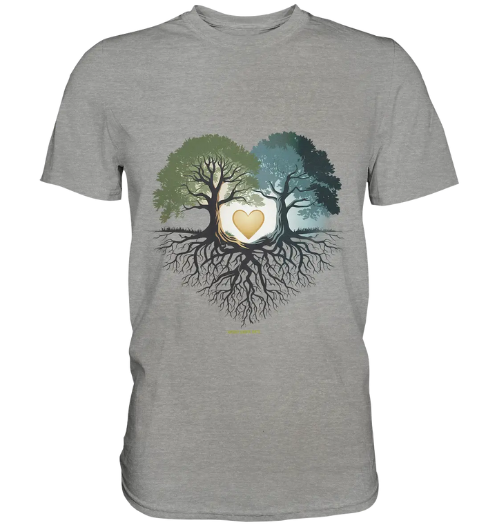 Starke Verbindung: Verwurzelte Liebe und Einheit - Premium Shirt Bright Lights Arts
