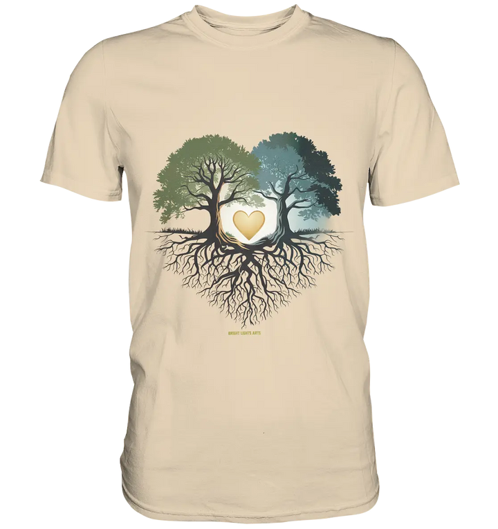 Starke Verbindung: Verwurzelte Liebe und Einheit - Premium Shirt Bright Lights Arts