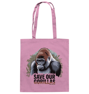 Starker Gorilla – Für den Schutz der Natur - Baumwolltasche Bright Lights Arts