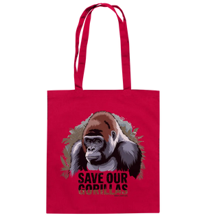 Starker Gorilla – Für den Schutz der Natur - Baumwolltasche Bright Lights Arts