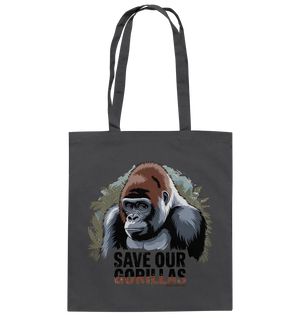 Starker Gorilla – Für den Schutz der Natur - Baumwolltasche Bright Lights Arts