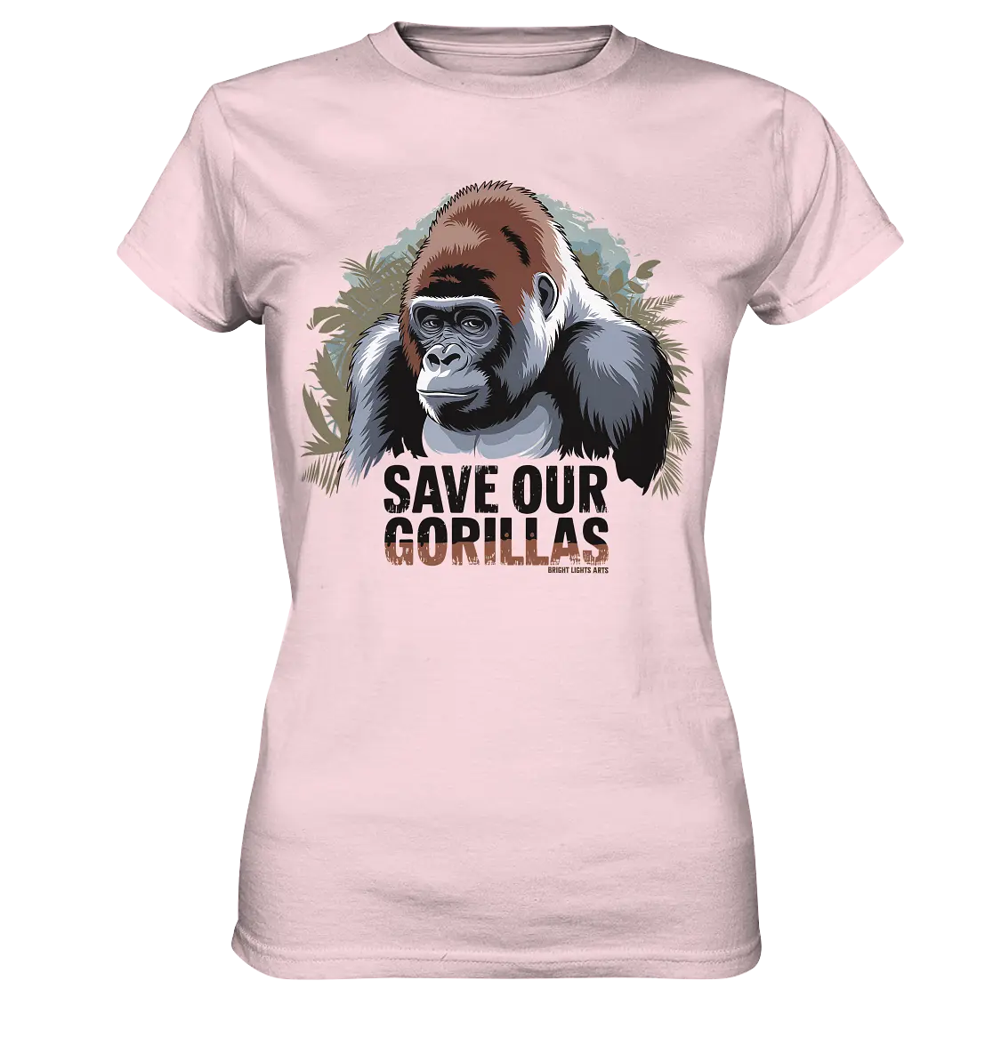 Starker Gorilla – Für den Schutz der Natur - Ladies Premium Shirt Bright Lights Arts