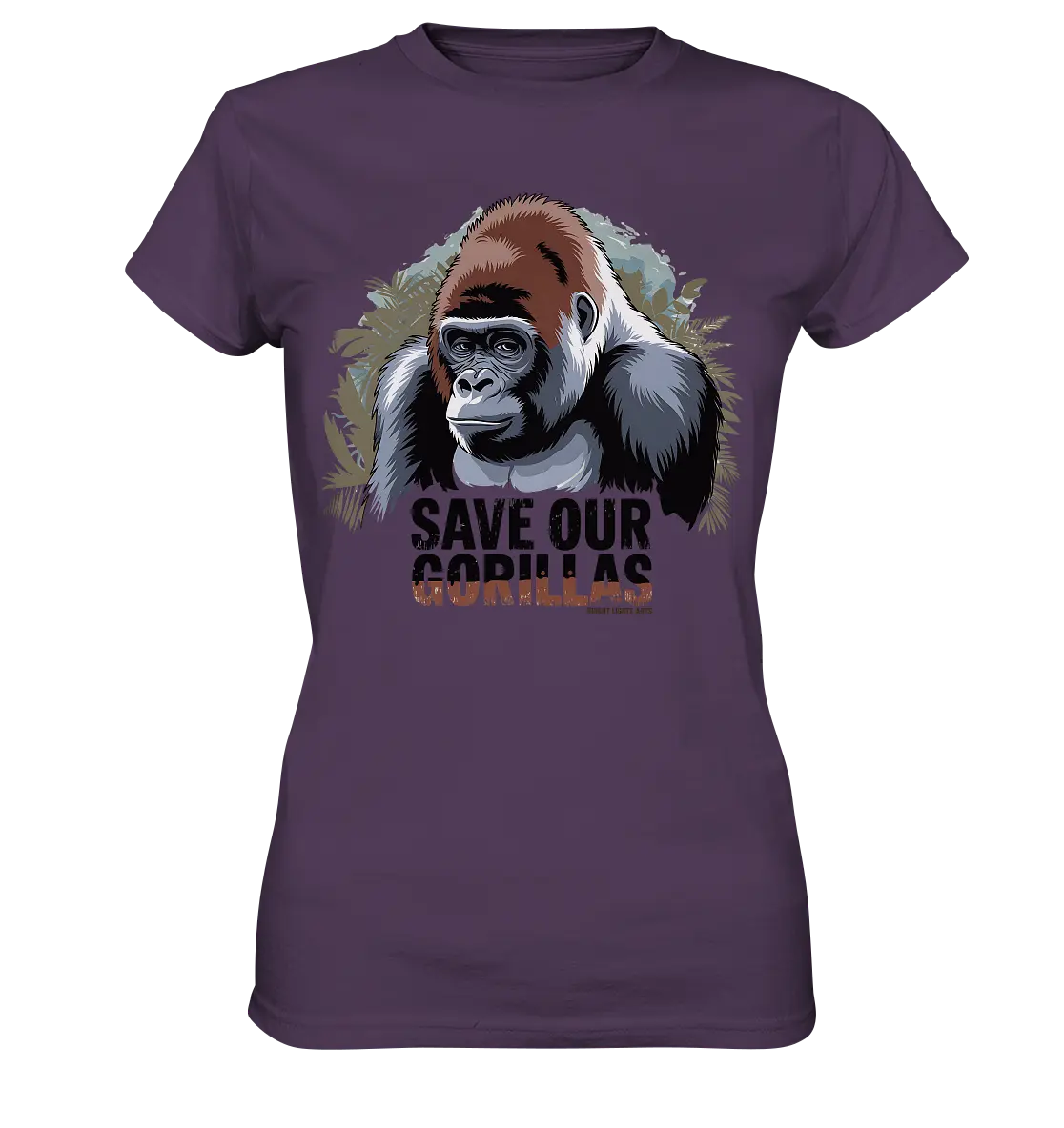 Starker Gorilla – Für den Schutz der Natur - Ladies Premium Shirt Bright Lights Arts