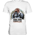 Starker Gorilla – Für den Schutz der Natur - Premium Shirt Bright Lights Arts