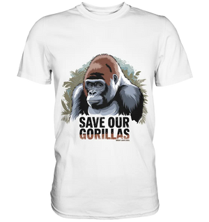 Starker Gorilla – Für den Schutz der Natur - Premium Shirt Bright Lights Arts