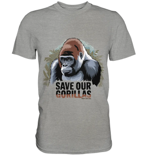 Starker Gorilla – Für den Schutz der Natur - Premium Shirt Bright Lights Arts